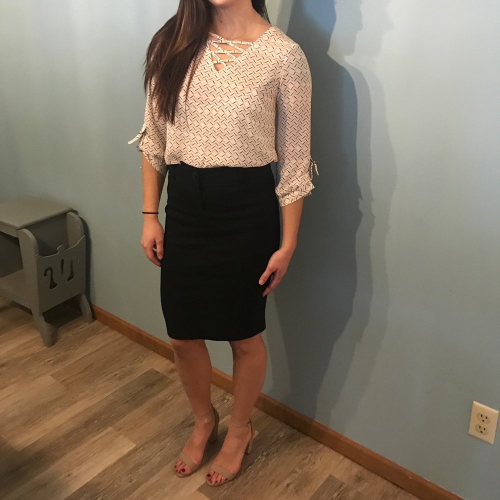 Black Grass Collections pencil skirt.